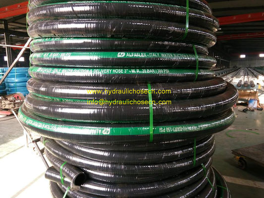 Chine tuyau de décharge d'aspiration d'eau en caoutchouc synthétique fin noir -20 °C 80 °C fournisseur