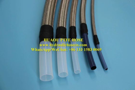 Tuyaux de téflon / tuyaux en PTFE / tuyaux en acier inoxydable en téflon / tuyaux flexibles en PTFE fournisseur