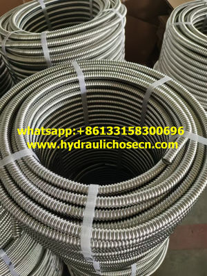 Tuyau d'eau flexible SS304, tuyau d'aspiration flexible, tuyau flexible SS316L, tuyau métallique flexible fournisseur