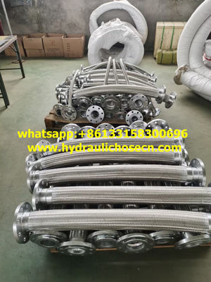 SS316 tuyau souple, tuyau de pompe à eau, tuyau sous vide souple, tuyau souple SS316L, tuyau métallique flexible fournisseur