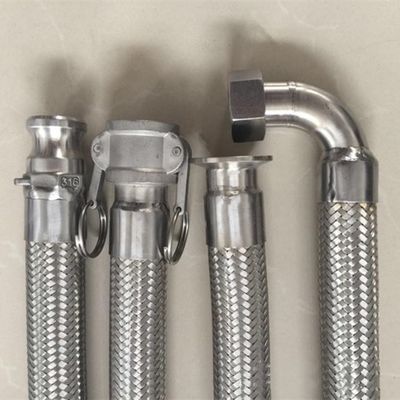 Ensemble de tuyau flexible métallique / ensemble de raccords à bride de tuyau flexible en acier inoxydable fournisseur