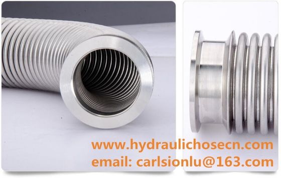 Tuyau flexible isolé sous vide à l'azote liquide / Tuyau flexible en acier inoxydable basse température / Tuyau métallique flexible fournisseur