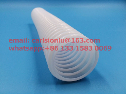 PTFE à basse pression / PTFE revêtement tuyau en acier inoxydable / tubes ondulés PTFE annulaires / tubes ondulés PTFE en spirale fournisseur