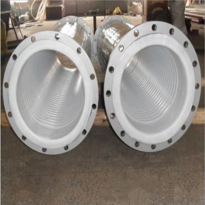 PTFE à basse pression / PTFE revêtement tuyau en acier inoxydable / tubes ondulés PTFE annulaires / tubes ondulés PTFE en spirale fournisseur