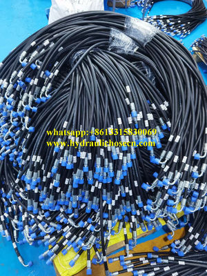 tuyau en caoutchouc hydraulique noir -40- 120 Tailles 1/4 à 6 pouces pour le transfert de fluides industriels fournisseur