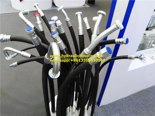 3W tuyau en caoutchouc hydraulique avec un tube en caoutchouc synthétique résistant à l'huile et trois fils en acier à haute traction renforcés de tresses fournisseur