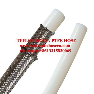 tuyau en téflon résistant aux produits chimiques et aux solvants / tuyau en PTFE en blanc avec des options de longueur personnalisables fournisseur