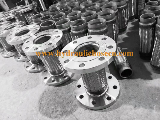 tuyau métallique flexible à haute température -192 centigrade avec SS316 fil d'acier inoxydable tresse 1/4 pouce fournisseur