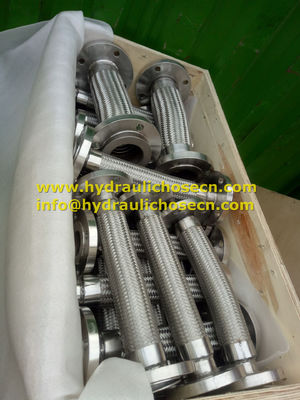 tuyau métallique flexible à haute température -192 centigrade avec SS316 fil d'acier inoxydable tresse 1/4 pouce fournisseur