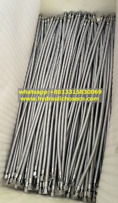 tuyau métallique flexible à haute température -192 centigrade avec SS316 fil d'acier inoxydable tresse 1/4 pouce fournisseur