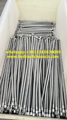 tuyau métallique flexible à haute température -192 centigrade avec SS316 fil d'acier inoxydable tresse 1/4 pouce fournisseur