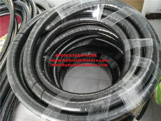 Tuyau en caoutchouc vapeur avec revêtement EPDM pour applications haute température, raccords femelles NPT - Température de -20 à 180 °C fournisseur