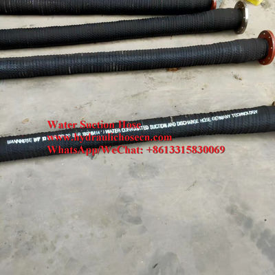 tuyau d'aspiration industriel à haute résistance renforcé de câble synthétique et de fil hélicoïdal fournisseur