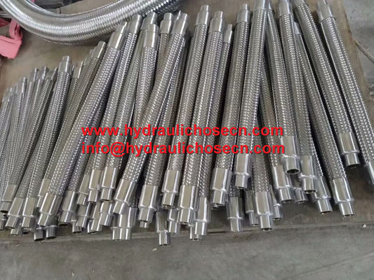 Tuyau métallique flexible SS304 de longueur personnalisable avec options de raccords d'extrémité personnalisables fournisseur