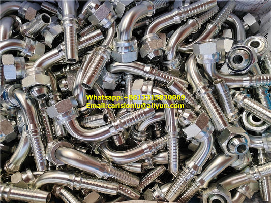 Des raccords de crimping personnalisables pour les tuyaux hydrauliques de tailles allant de 1/4 pouce à 6 pouces fournisseur