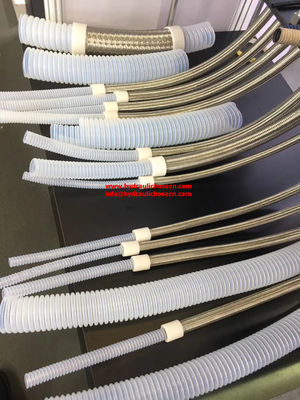 PTFE à basse pression / PTFE revêtement tuyau en acier inoxydable / tubes ondulés PTFE annulaires / tubes ondulés PTFE en spirale fournisseur