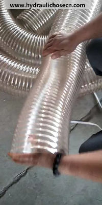 Ventilation en spirale par câble d'acier en PU flexible / tube de conduit d'air / tuyau fournisseur